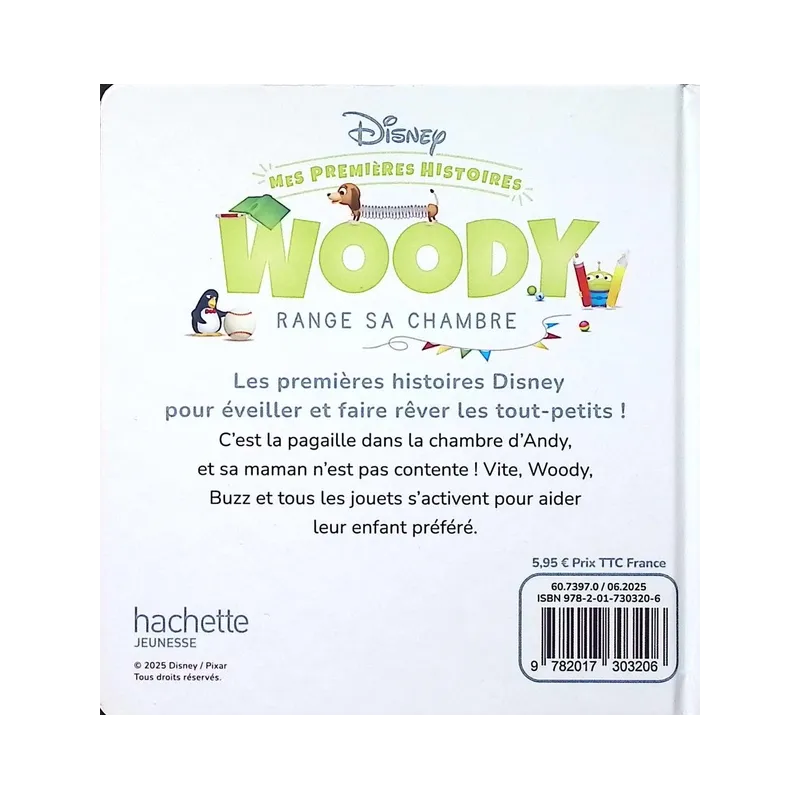 Mes premières histoires : Woody range la chambre - Disney - Disney Hachette - Grand format - ravate.com librairie reunion
