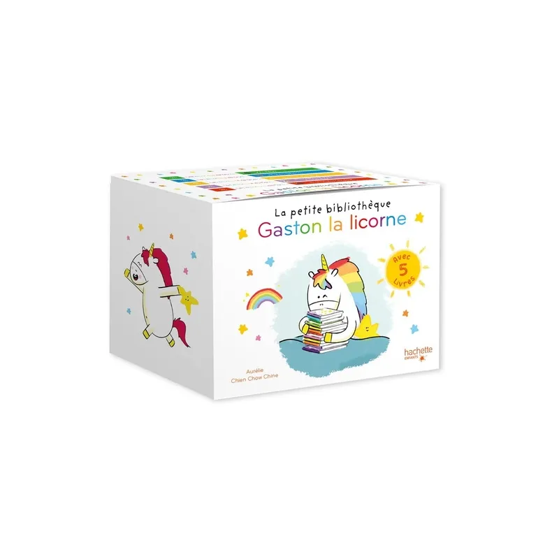 Gaston la licorne : les émotions de Gaston : la petite bibliothèque - Aurélie Chien Chow Chine - Hachette Enfants - Grand...