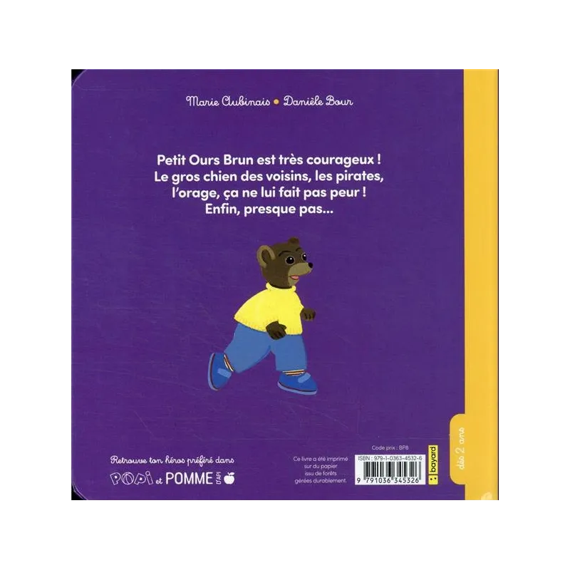 Même pas peur ! - Marie Aubinais, Danièle Bour - Bayard Jeunesse - Grand format - ravate.com librairie reunion
