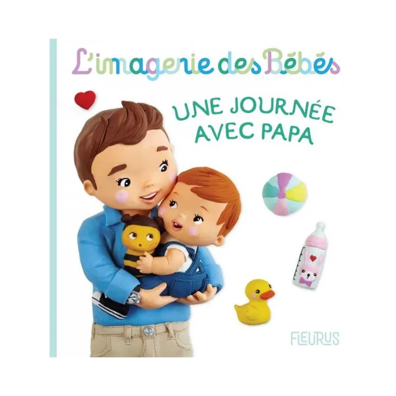 Une journée avec papa - Nathalie Bélineau, Christelle Mekdjian - Fleurus - Grand format - ravate.com librairie reunion