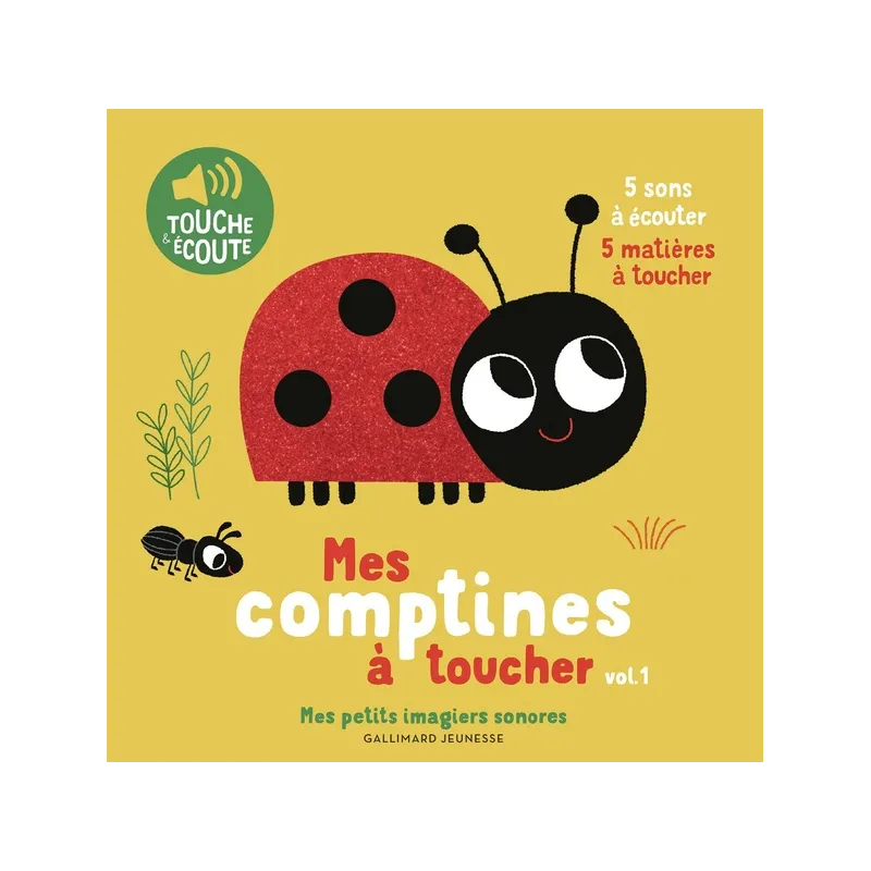Mes comptines à toucher - Marion Billet - Gallimard Jeunesse - Grand format - ravate.com librairie reunion