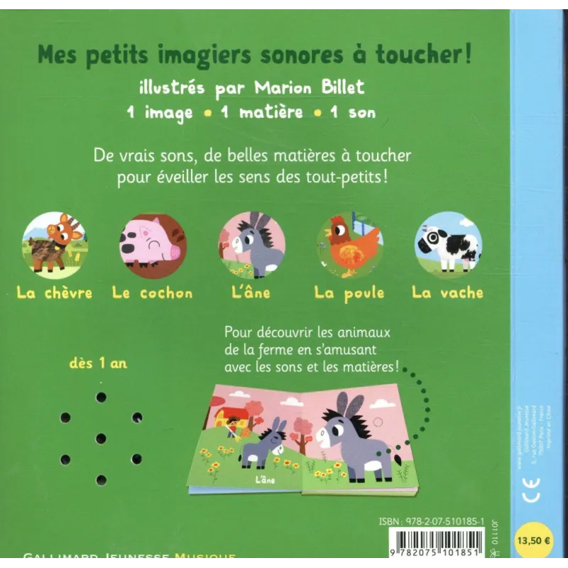 La ferme - Marion Billet - Gallimard Jeunesse - Grand format - ravate.com librairie reunion
