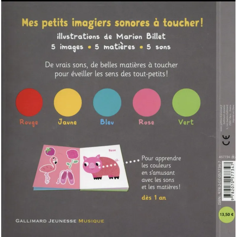 Mes couleurs - Collectif, Marion Billet - Gallimard Jeunesse - Grand format - ravate.com librairie reunion