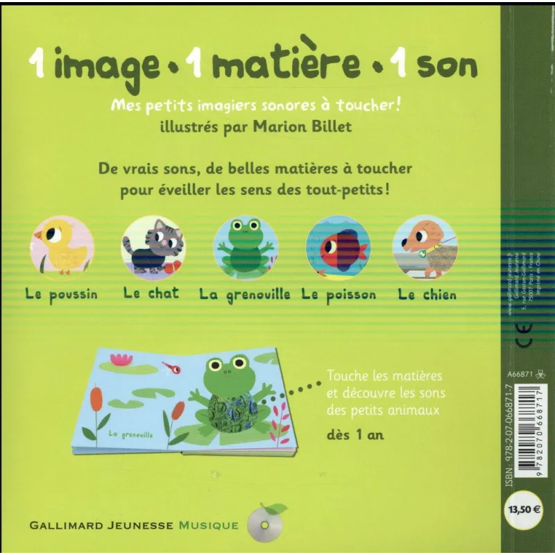 Mes petits animaux - Marion Billet - Gallimard Jeunesse - Grand format - ravate.com librairie reunion