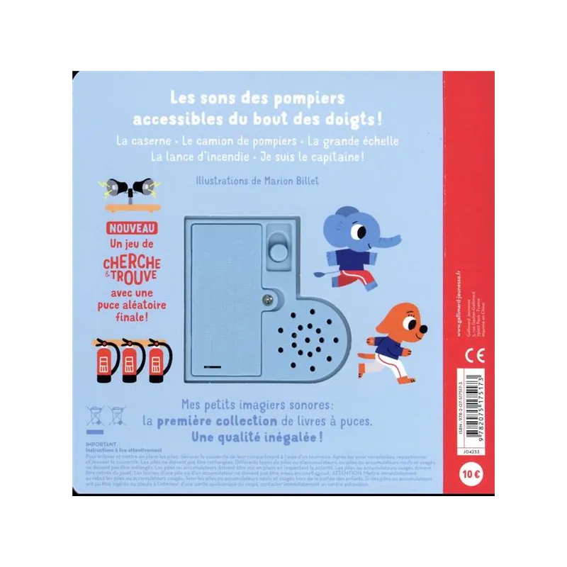 Pin-pon ! - Marion Billet - Gallimard Jeunesse - Grand format - ravate.com librairie reunion
