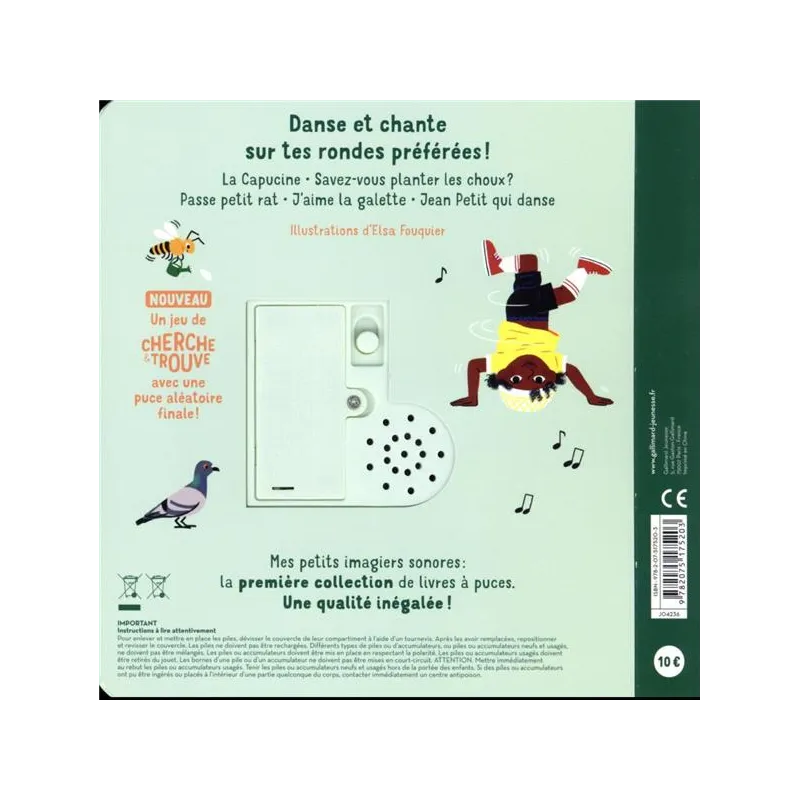 Mes rondes - Elsa Fouquier - Gallimard Jeunesse - Grand format - ravate.com librairie reunion