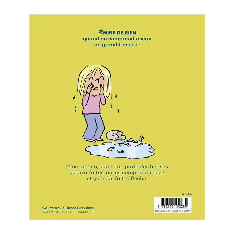 Les bêtises - Catherine Dolto, Colline Faure-poirée, Robin - Gallimard Jeunesse-Giboulées - Grand format - ravate.com...
