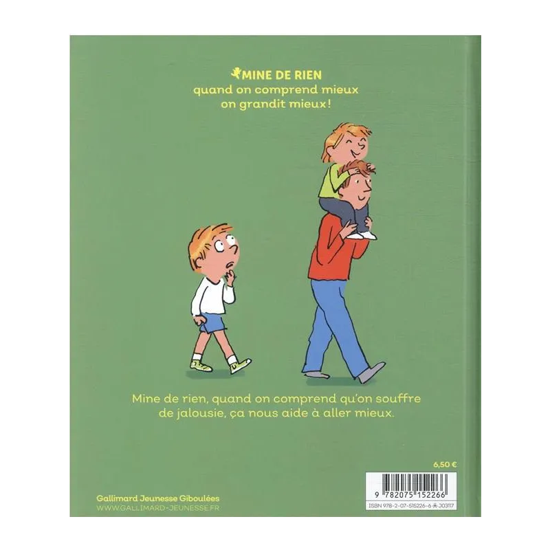 Jaloux pas jaloux - Catherine Dolto, Colline Faure-poirée, Robin - Gallimard Jeunesse-Giboulées - Grand format - ravate.com...