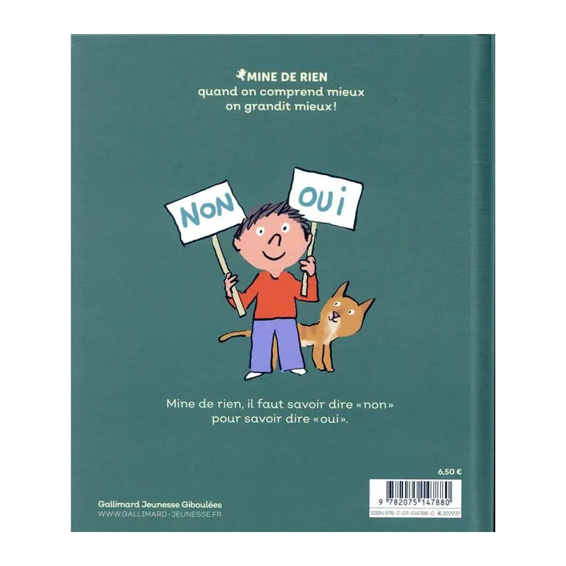 Dire non ! - Catherine Dolto, Colline Faure-poirée, Robin - Gallimard Jeunesse-Giboulées - Grand format - ravate.com...