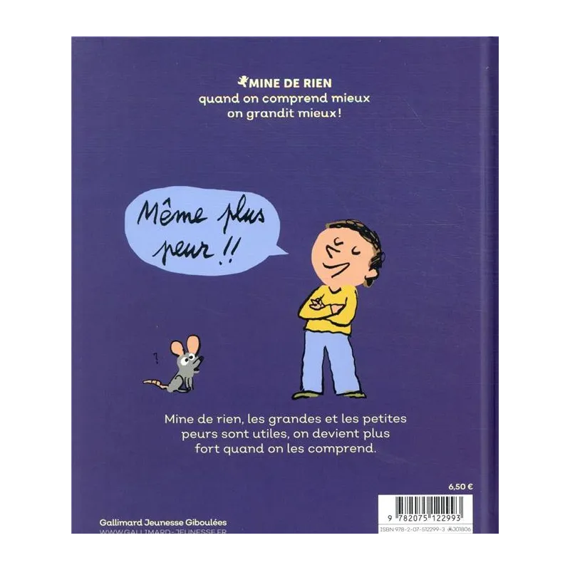 La peur - Catherine Dolto, Colline Faure-poirée - Gallimard Jeunesse-Giboulées - Grand format - ravate.com librairie reunion