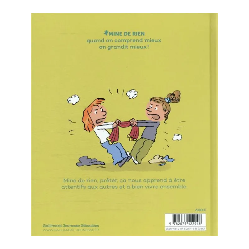 Prêter - Catherine Dolto, Colline Faure-poirée - Gallimard Jeunesse-Giboulées - Grand format - ravate.com librairie reunion