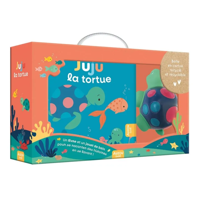 Juju la tortue - Jay Fleck - Auzou - Coffret / Boîte - ravate.com librairie reunion