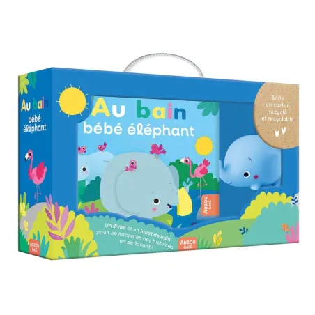 Au bain, bébé éléphant !