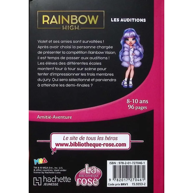 Rainbow High Tome 19 : Les auditions - Collectif - Hachette Jeunesse - Poche - ravate.com librairie reunion