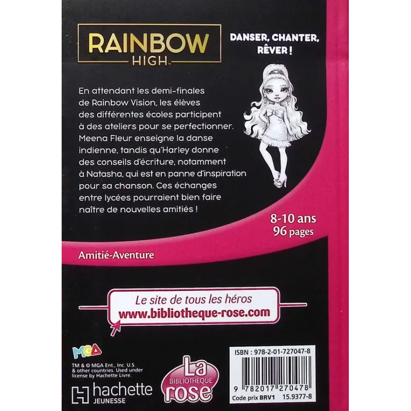 Rainbow High Tome 20 : Danser, chanter, rêver ! - Collectif - Hachette Jeunesse - Poche - ravate.com librairie reunion