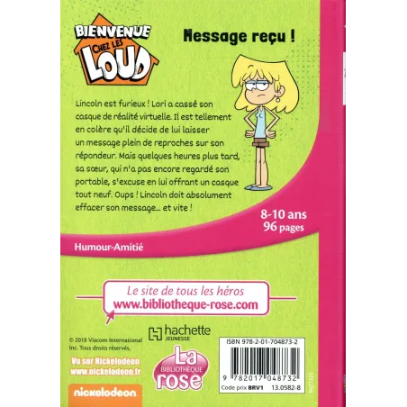 Bienvenue chez les Loud Tome 2 : message reçu ! - Collectif - Hachette Jeunesse - Poche - ravate.com librairie reunion