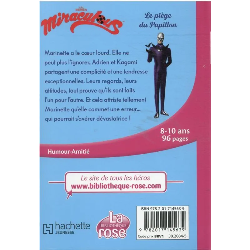 Miraculous Tome 32 : le piège du papillon - Collectif - Hachette Jeunesse - Poche - ravate.com librairie reunion