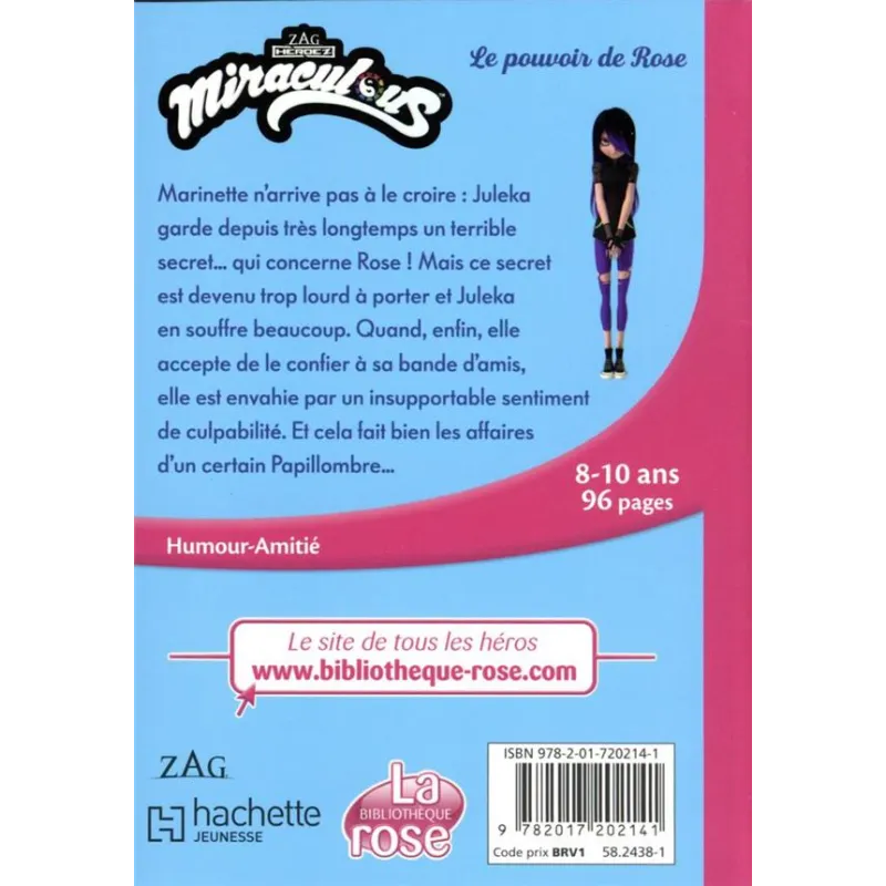 Miraculous Tome 42 : le pouvoir de rose - Collectif - Hachette Jeunesse - Poche - ravate.com librairie reunion