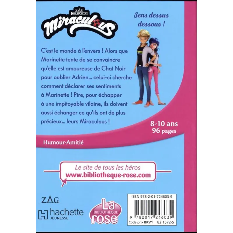 Miraculous Tome 48 : Sens dessus dessous ! - Collectif - Hachette Jeunesse - Poche - ravate.com librairie reunion