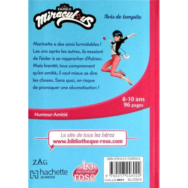 Miraculous Tome 49 : Avis de tempête - Collectif - Hachette Jeunesse - Poche - ravate.com librairie reunion
