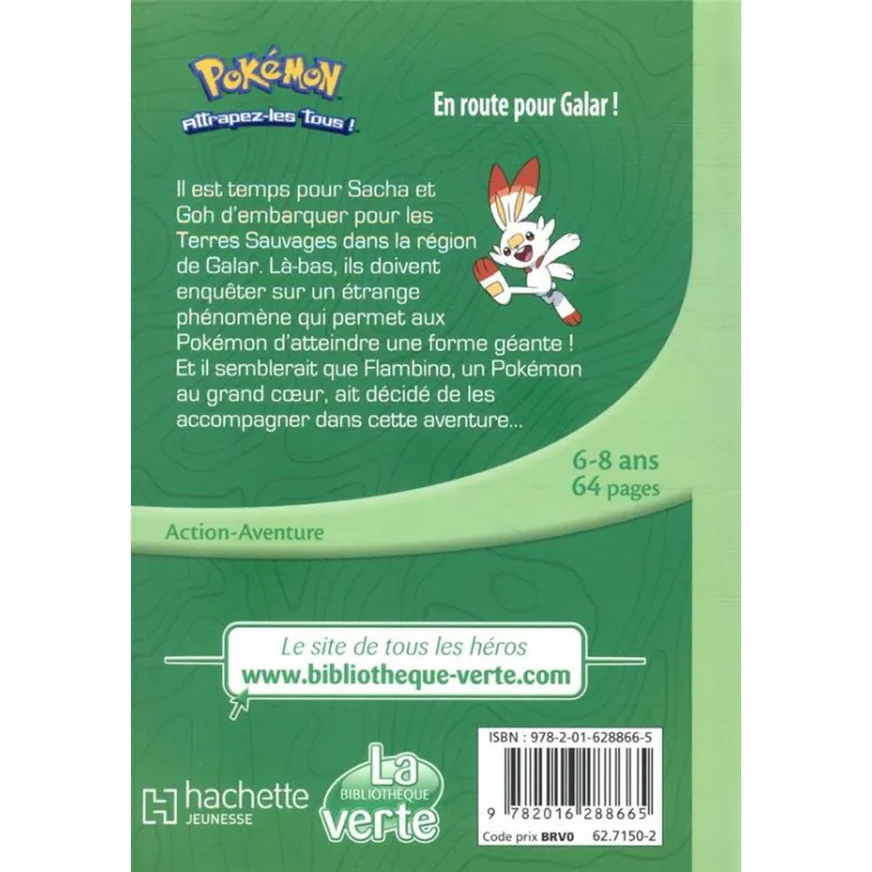 Pokémon - les voyages Tome 3 : en route pour Galar ! - Collectif - Hachette Jeunesse - Poche - ravate.com librairie reunion
