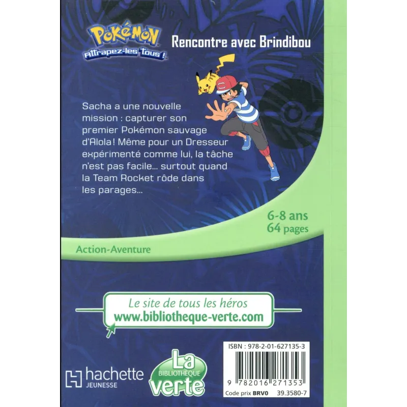 Pokémon - Soleil et Lune Tome 4 : rencontre avec Brindibou - Collectif - Hachette Jeunesse - Poche - ravate.com librairie...