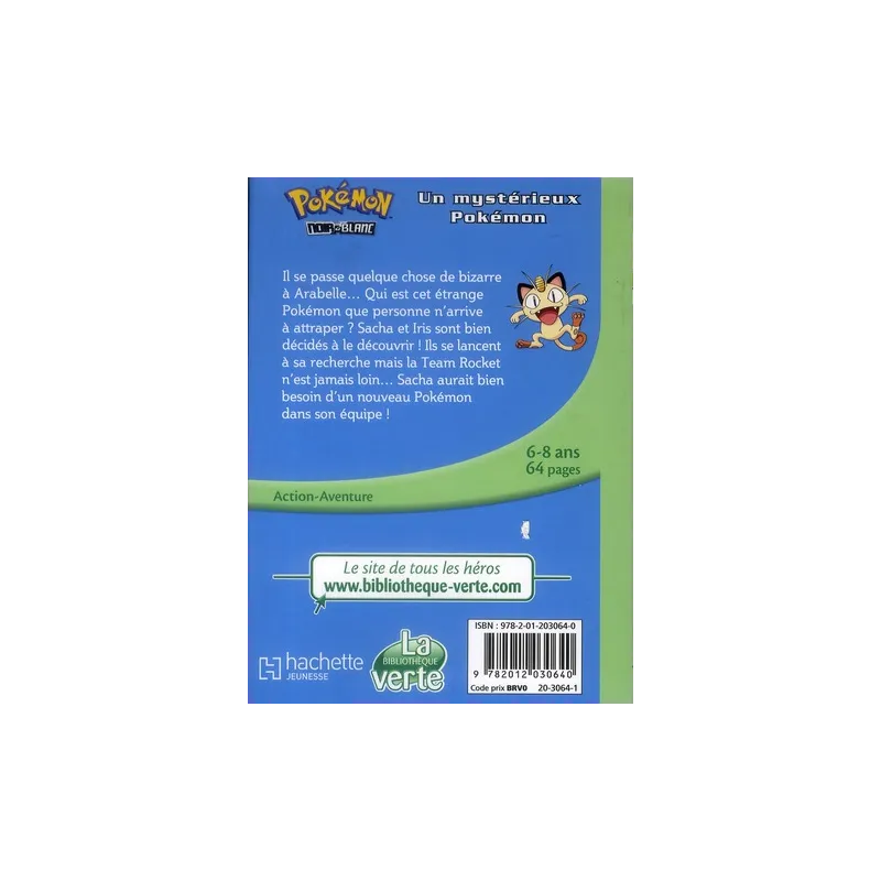 Pokémon Tome 2 : le mystérieux Pokémon - Collectif - Hachette Jeunesse - Poche - ravate.com librairie reunion