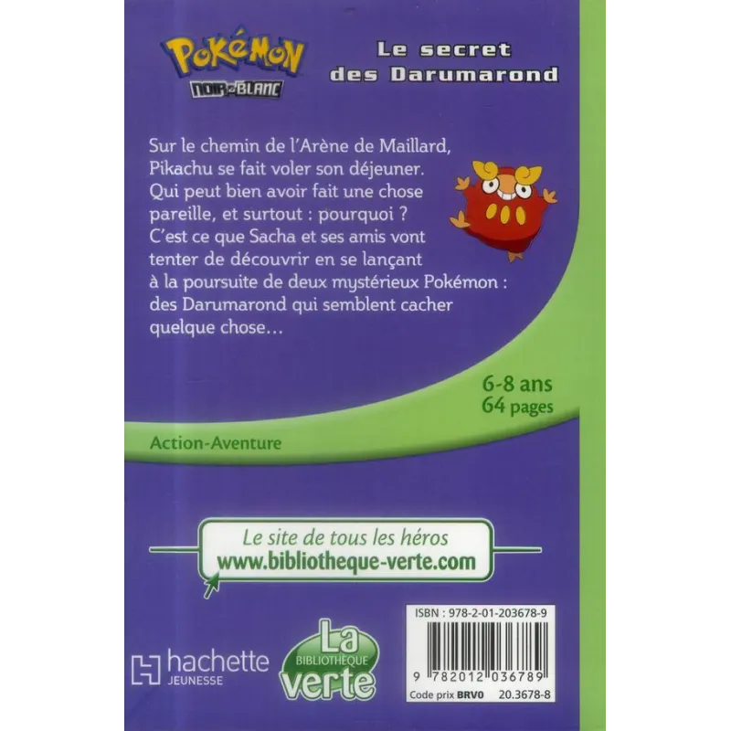 Pokémon Tome 5 : le secret des Darumarond - Collectif - Hachette Jeunesse - Poche - ravate.com librairie reunion