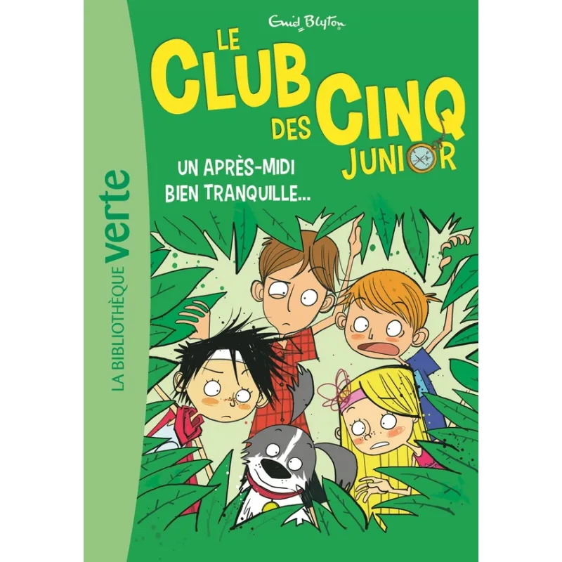 Le Club des Cinq junior Tome 1 : un après-midi bien tranquille... - Enid Blyton - Hachette Jeunesse - Poche - ravate.com...