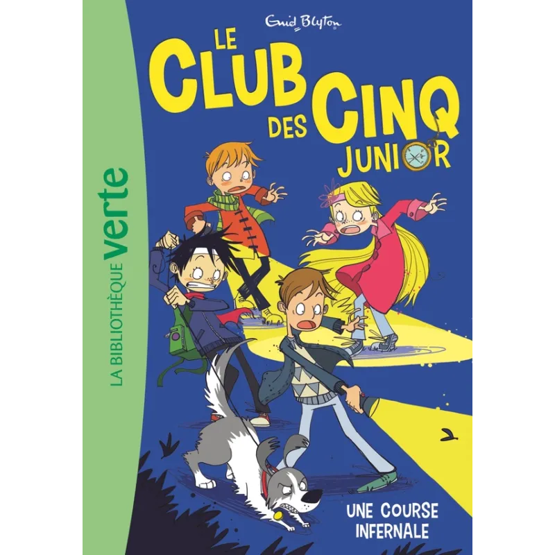 Le Club des Cinq junior Tome 4 : une course infernale - Enid Blyton - Hachette Jeunesse - Poche - ravate.com librairie reunion