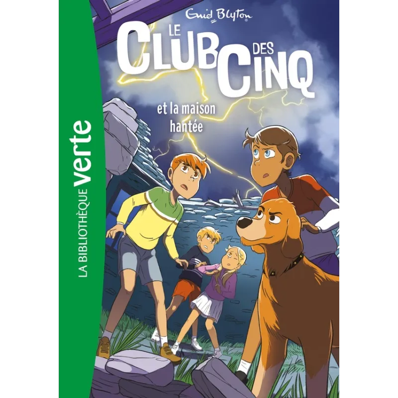 Le Club des Cinq Tome 16 : le Club des Cinq et la maison hantée - Enid Blyton - Hachette Jeunesse - Poche - ravate.com...