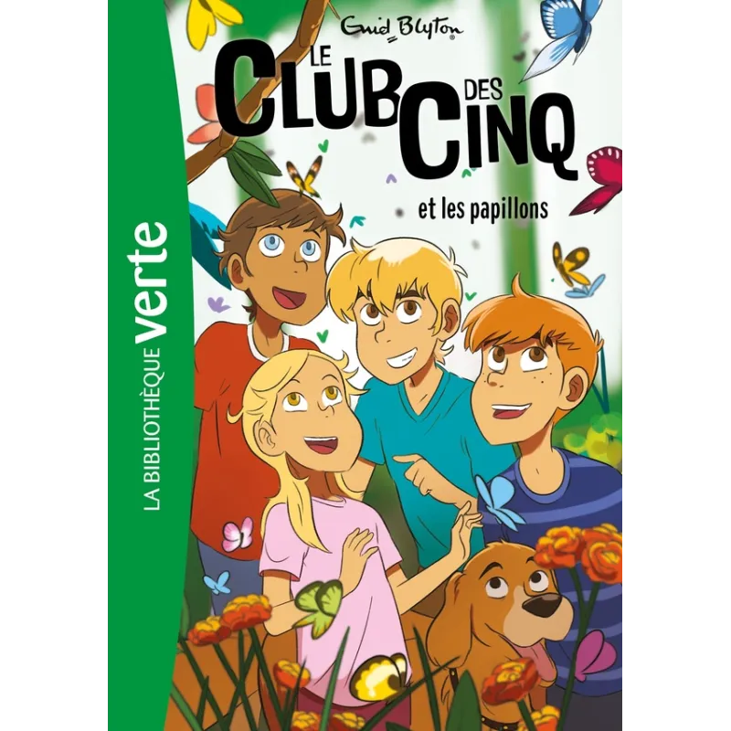 Le Club des Cinq Tome 17 : le Club des Cinq et les papillons - Enid Blyton - Hachette Jeunesse - Poche - ravate.com...
