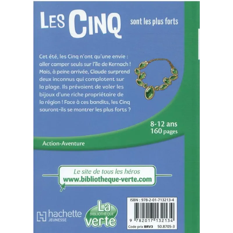 Le Club des Cinq Tome 22 : les cinq sont les plus forts - Enid Blyton - Hachette Jeunesse - Poche - ravate.com librairie reunion