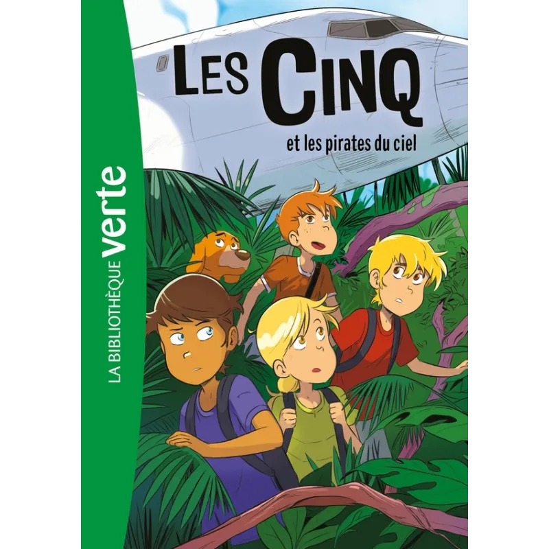 Le Club des Cinq Tome 26 : les Cinq et les pirates du ciel - Claude Voilier - Hachette Jeunesse - Poche - ravate.com...