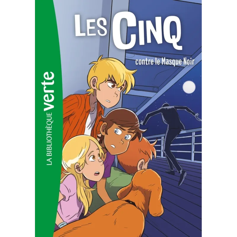 Le Club des Cinq Tome 27 : les Cinq contre le masque noir - Auren, Claude Voilier - Hachette Jeunesse - Poche - ravate.com...