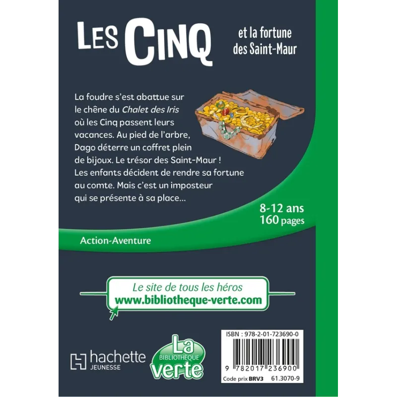 Le Club des Cinq Tome 31 : les Cinq et la fortune des Saint-Maur - Auren, Claude Voilier - Hachette Jeunesse - Poche -...