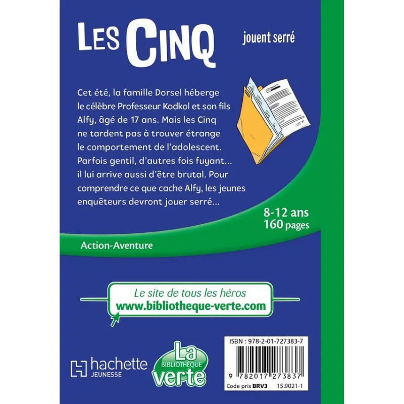 Le Club des Cinq Tome 38 : Les Cinq jouent serré - Collectif - Hachette Jeunesse - Poche - ravate.com librairie reunion