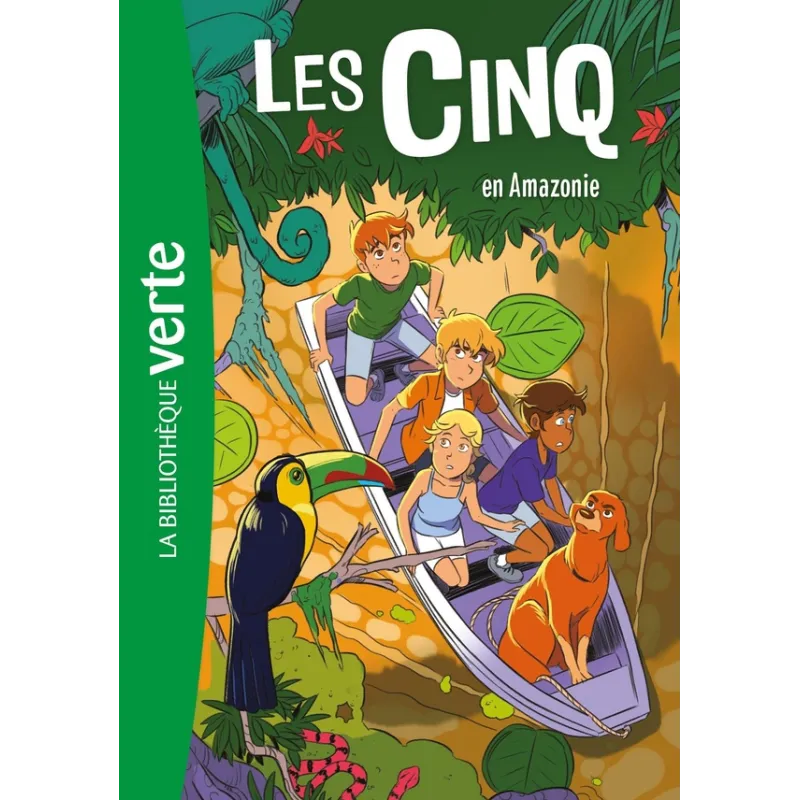 Le Club des Cinq Tome 40 : Les Cinq en Amazonie - Collectif - Hachette Jeunesse - Poche - ravate.com librairie reunion