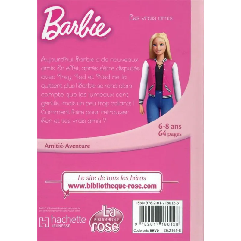 Barbie - vie quotidienne Tome 8 : les vrais amis - Collectif - Hachette Jeunesse - Poche - ravate.com librairie reunion