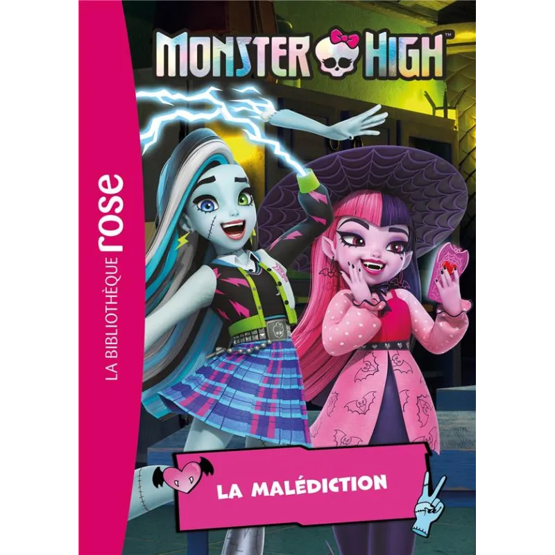 Monster High Tome 3 : La malédiction - Mattel - Hachette Jeunesse - Poche - ravate.com librairie reunion