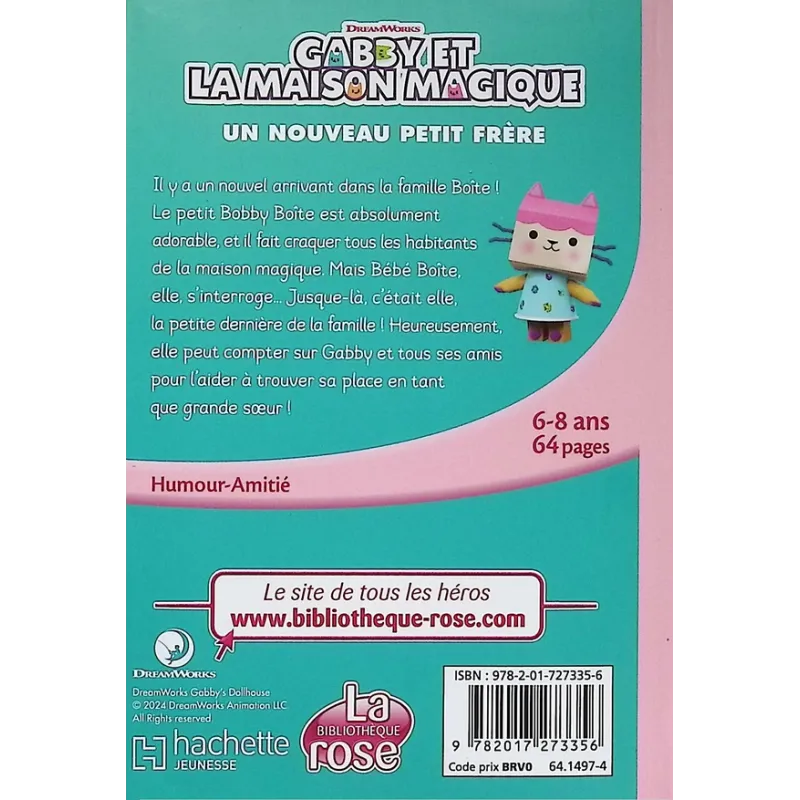 Gabby et la maison magique Tome 1 : Un nouveau petit frère - Collectif - Hachette Jeunesse - Poche - ravate.com librairie...
