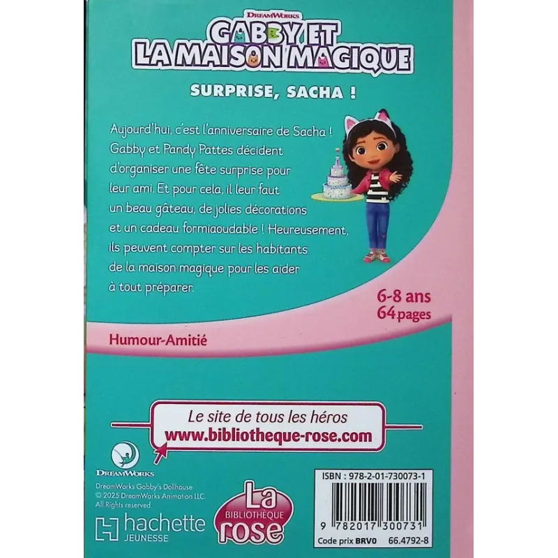 Gabby et la maison magique Tome 5 : Surprise, Sacha ! - Collectif - Hachette Jeunesse - Poche - ravate.com librairie reunion
