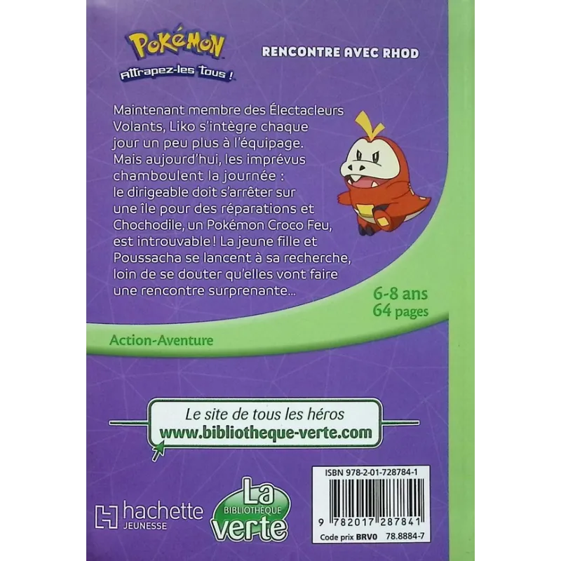 Pokémon - Les Horizons Tome 3 : Rencontre avec Rhod - Collectif - Hachette Jeunesse - Poche - ravate.com librairie reunion