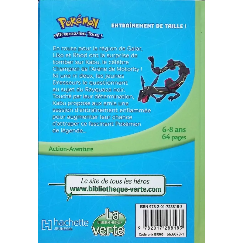 Pokémon - Les Horizons Tome 8 : Entraînement de taille ! - Collectif - Hachette Jeunesse - Poche - ravate.com librairie reunion