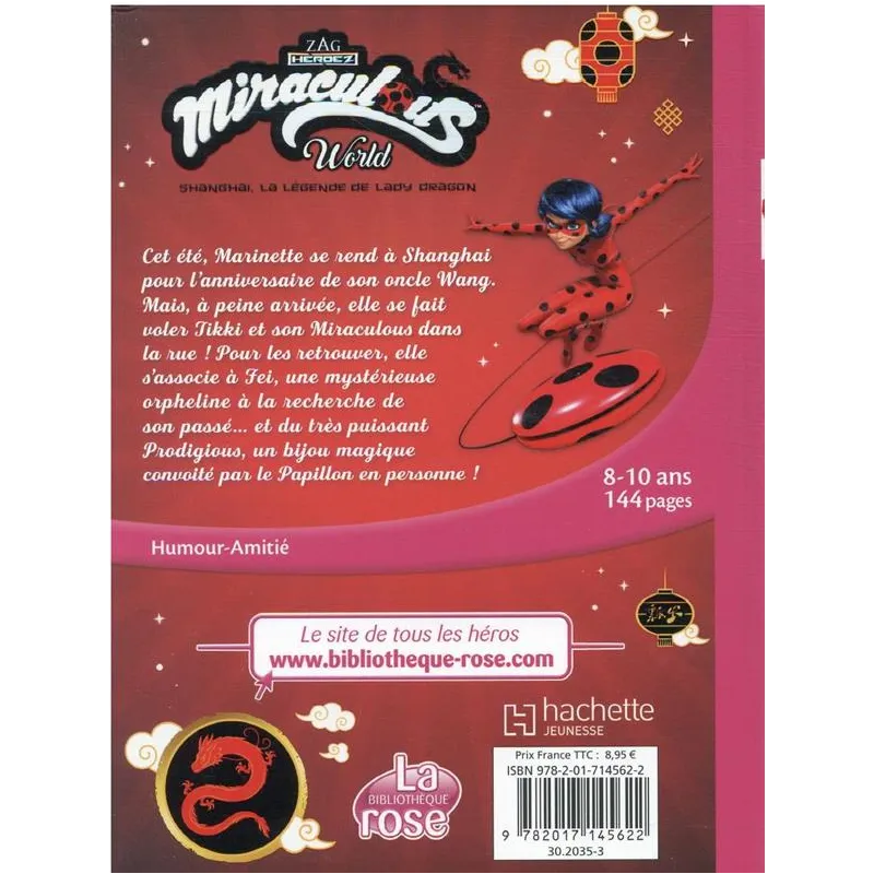 Miraculous : XXL : Shanghaï : la légende de Lady Dragon - Collectif - Hachette Jeunesse - Grand format - ravate.com...