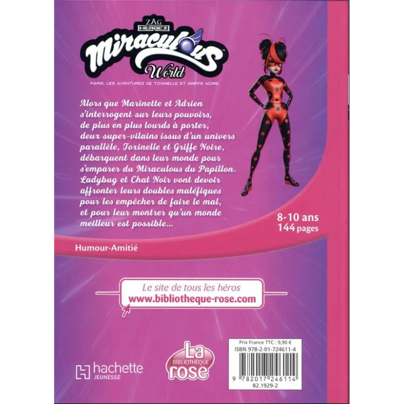 Miraculous : XXL : Paris, les aventures de Toxinelle et Griffe Noire - Zagtoon - Hachette Jeunesse - Grand format -...