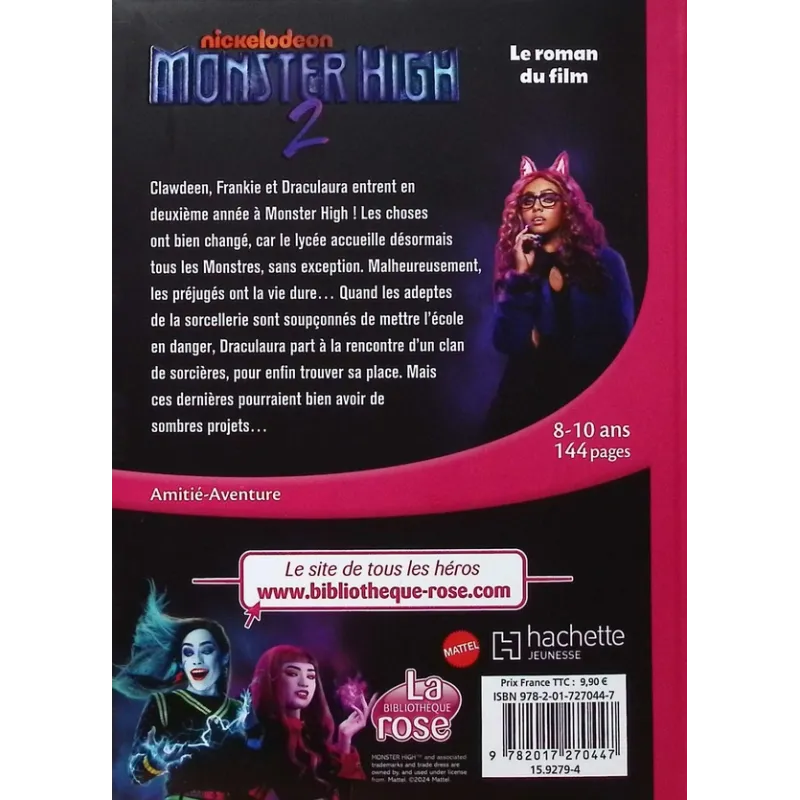 Monster High 2 : Le roman du film - Collectif - Hachette Jeunesse - Poche - ravate.com librairie reunion