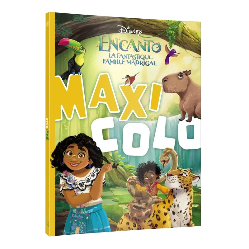Maxi colo : Encanto : la fantastique famille Madrigal - Disney - Disney Hachette - Papeterie / Coloriage - ravate.com...