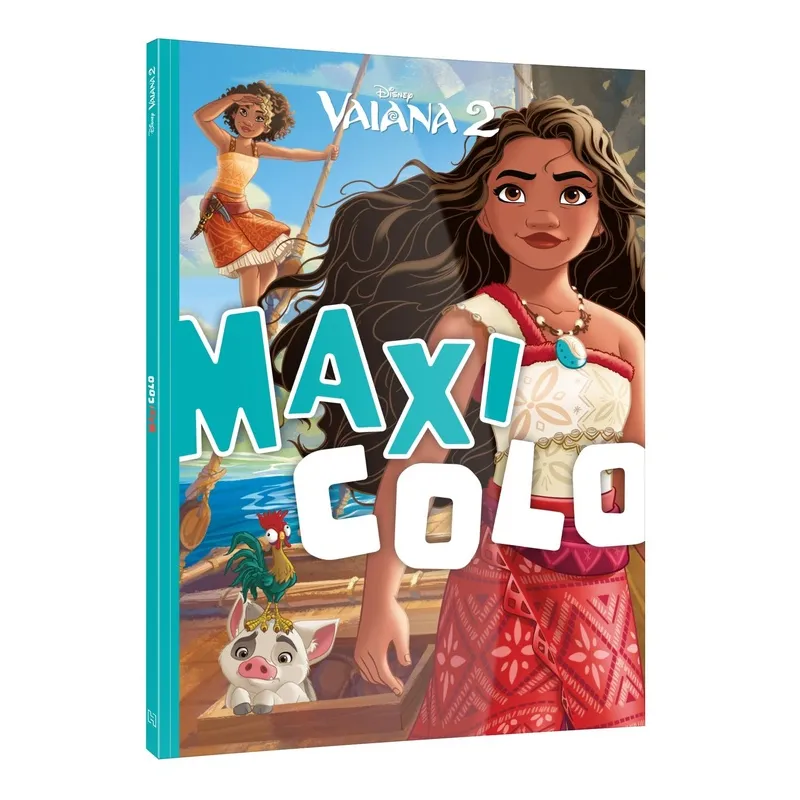 Maxi colo : Vaiana 2 - Disney - Disney Hachette - Papeterie / Coloriage - ravate.com librairie reunion