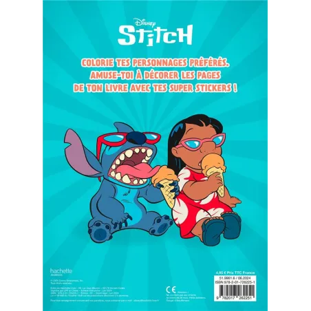 Mes coloriages avec stickers : Stitch - Disney - Disney Hachette - Papeterie / Coloriage - ravate.com librairie reunion